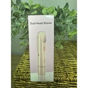 New Dual Head‎ Shaver Women, 2 in 1 Wet & Dry Waterproof Electric Bikini Trimmer
